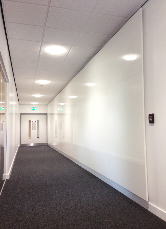 magnetic whiteboard wall