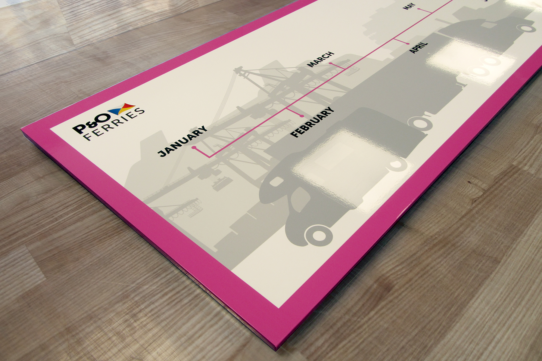 Custom printed whiteboard