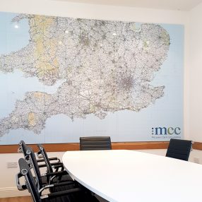 Custom Printed Whiteboard Map