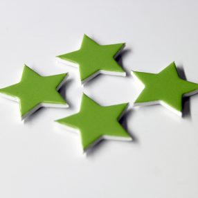 green star custom shaped magnets
