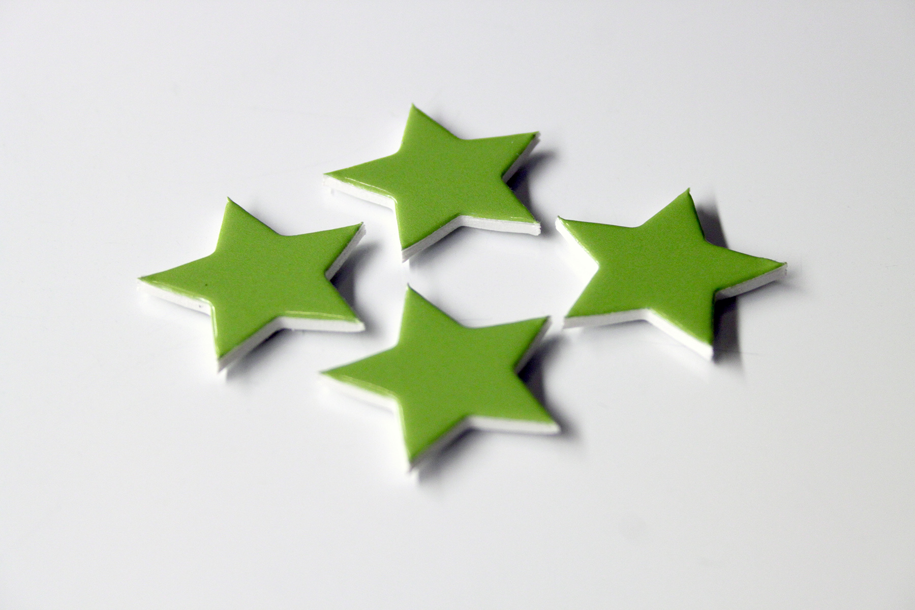 green star custom shaped magnets