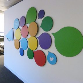 Custom Shaped Whiteboards speech bubbles