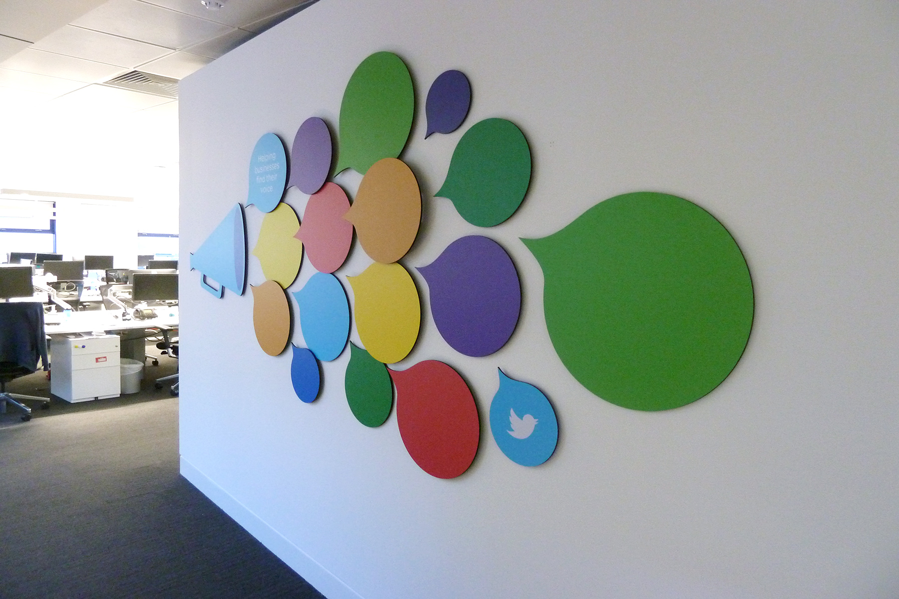 Custom Shaped Whiteboards speech bubbles