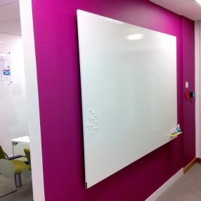 Custom Sized Frameless ThinkingWall&reg Whiteboard