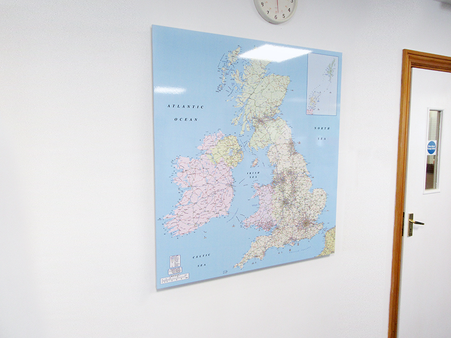 UK Map Whiteboard