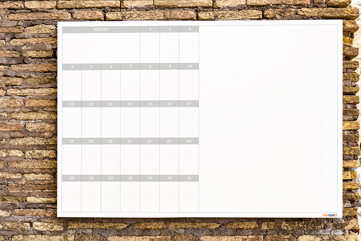 Printed Planning Whiteboards