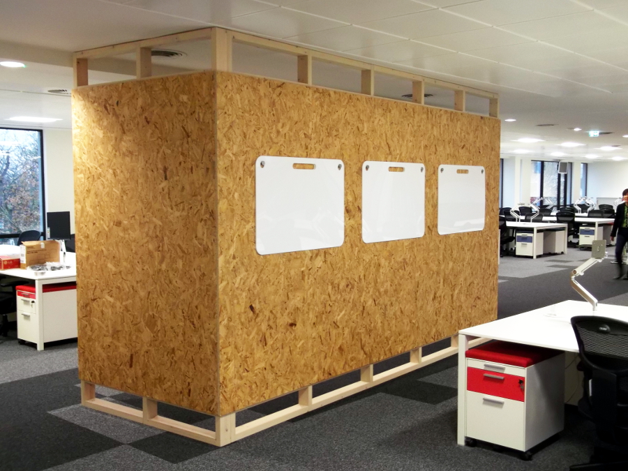 Hanging whiteboards with handle for carrying