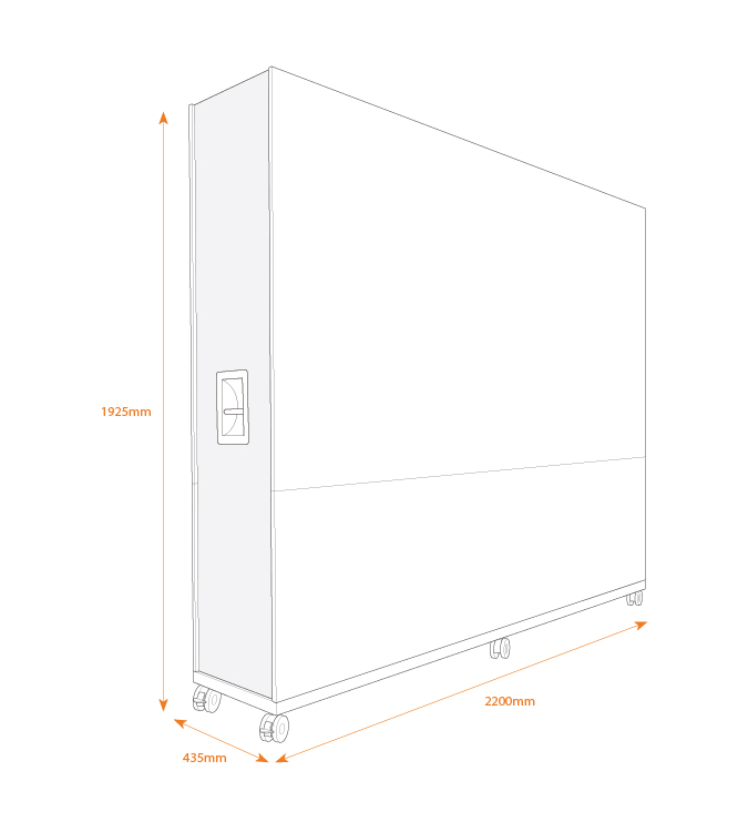 ThinkingWall Divider large mobile wall standard dimensions