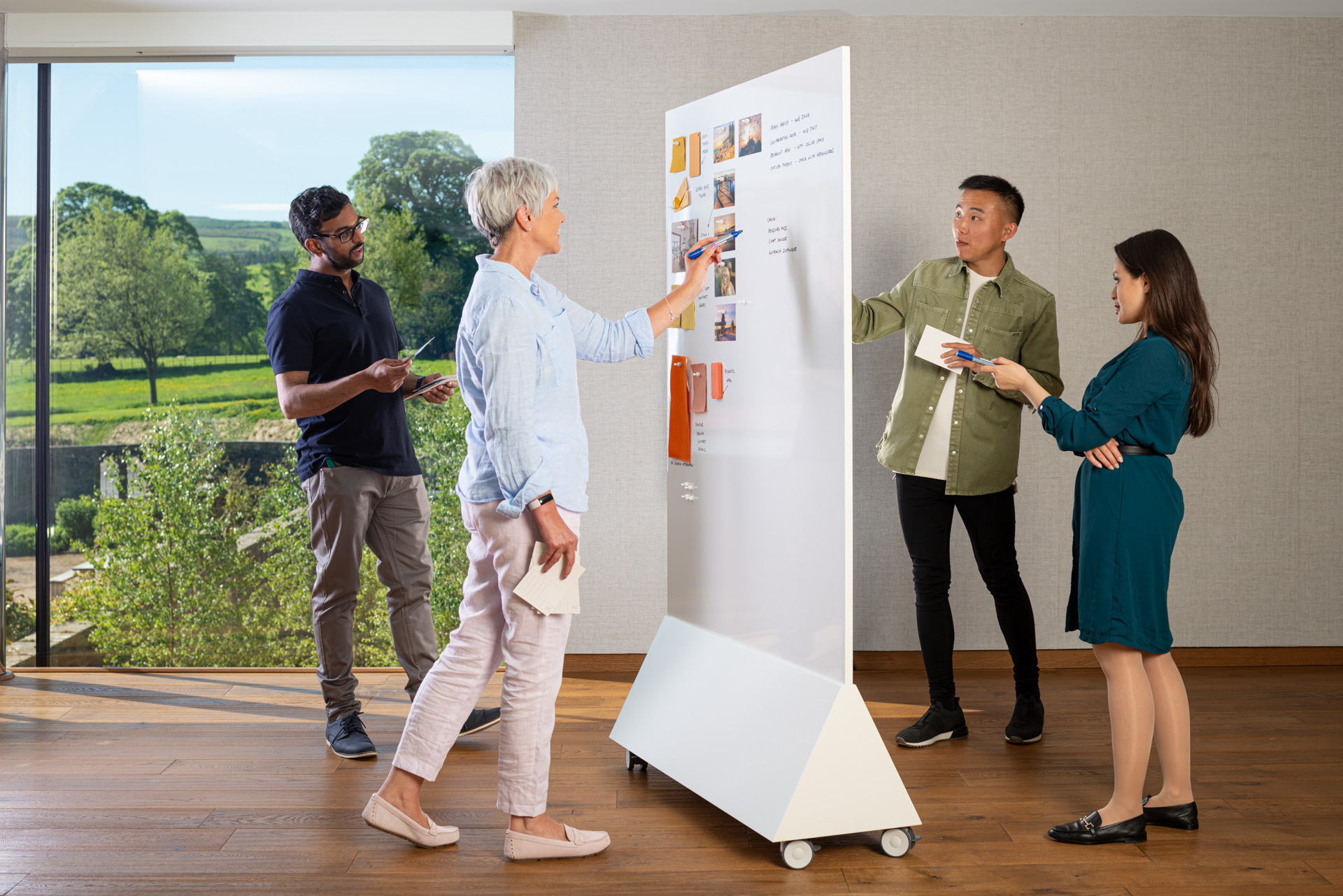 ThinkingWall Freestander double sided whiteboard