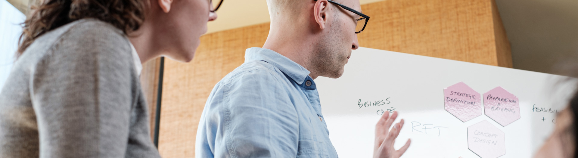 freestander whiteboard in use