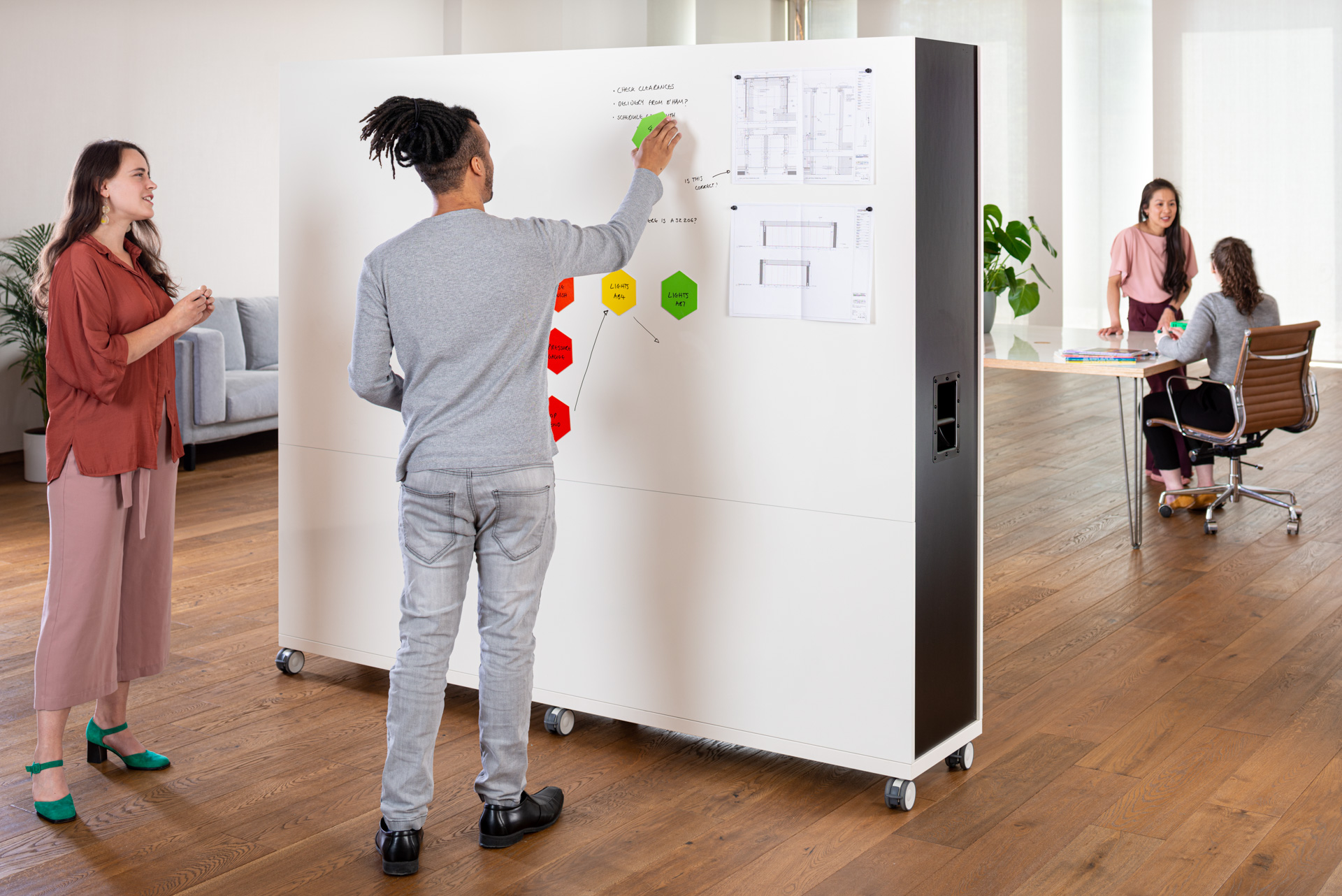 ThinkingWall Divider in use