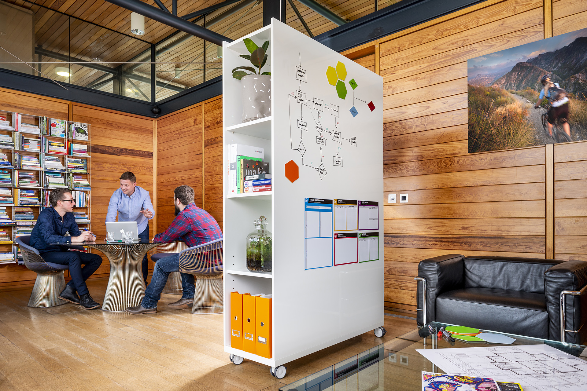 ThinkingWall Stor whiteboard with storage