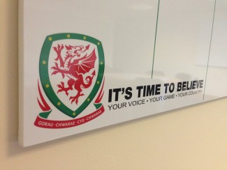 Custom Printed Scheduling Whiteboards for Football Association of Wales