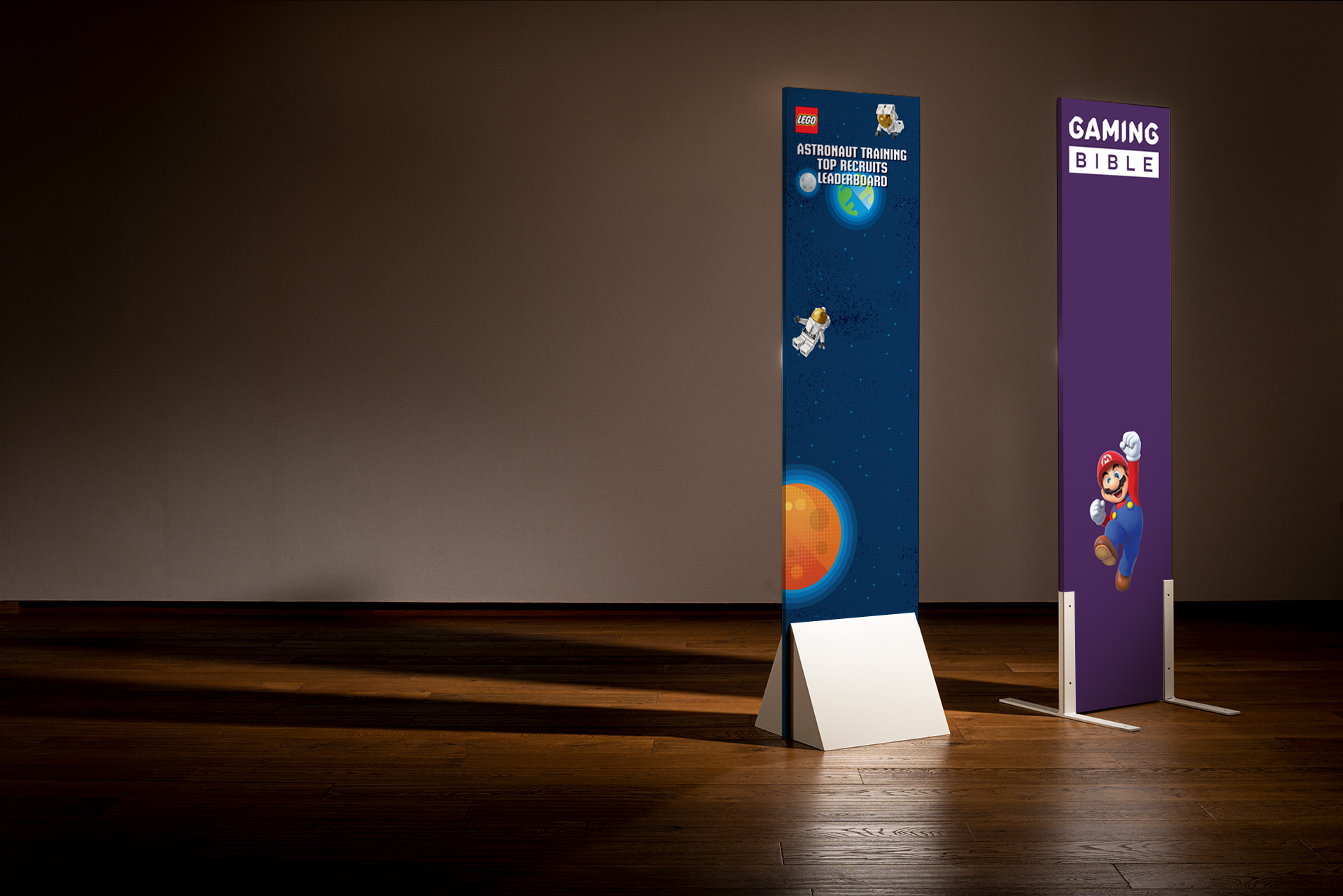 Custom printed leaderboards