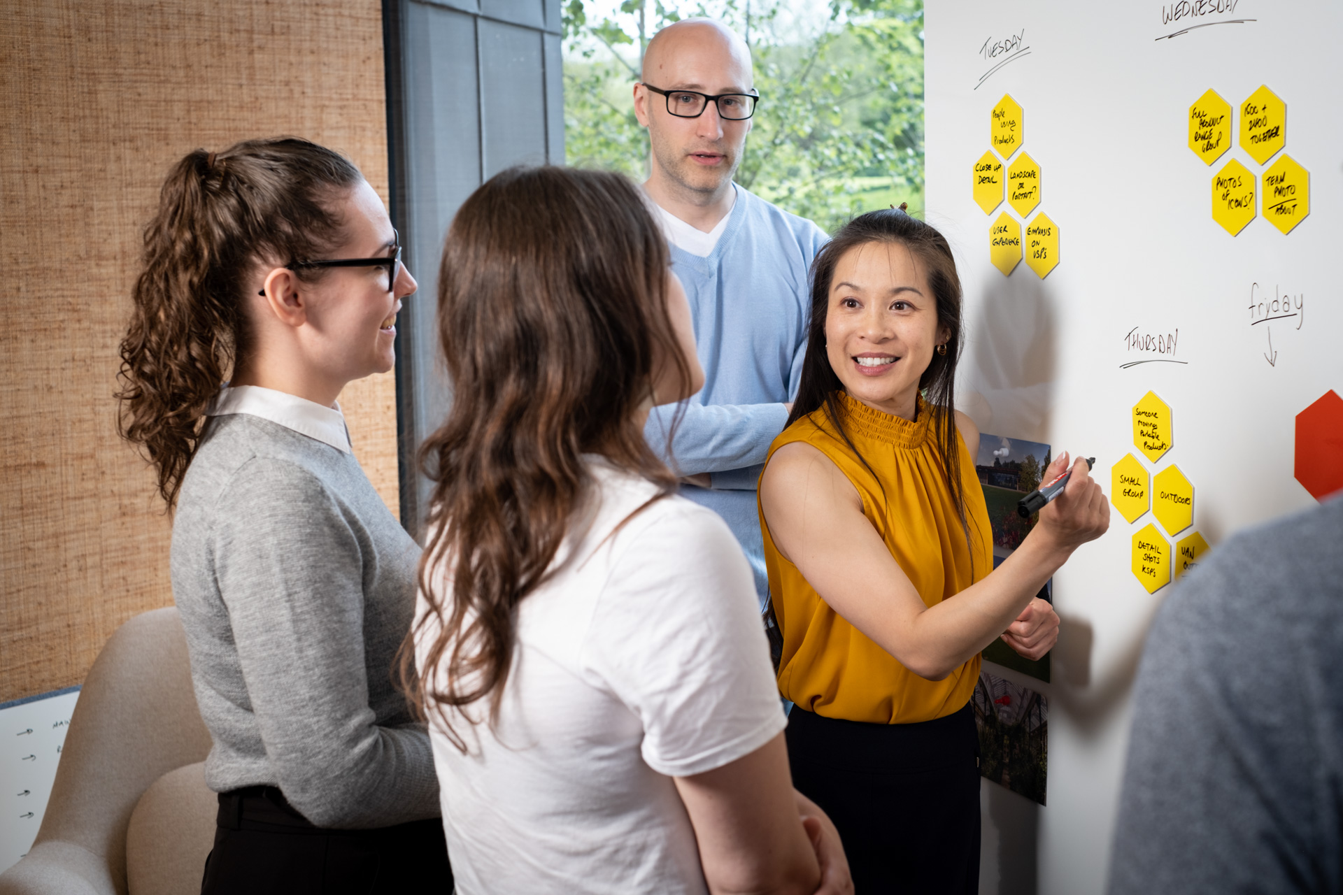 LVT brainstorming whiteboard session