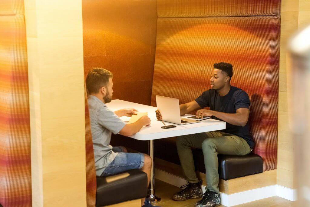 office meeting booth