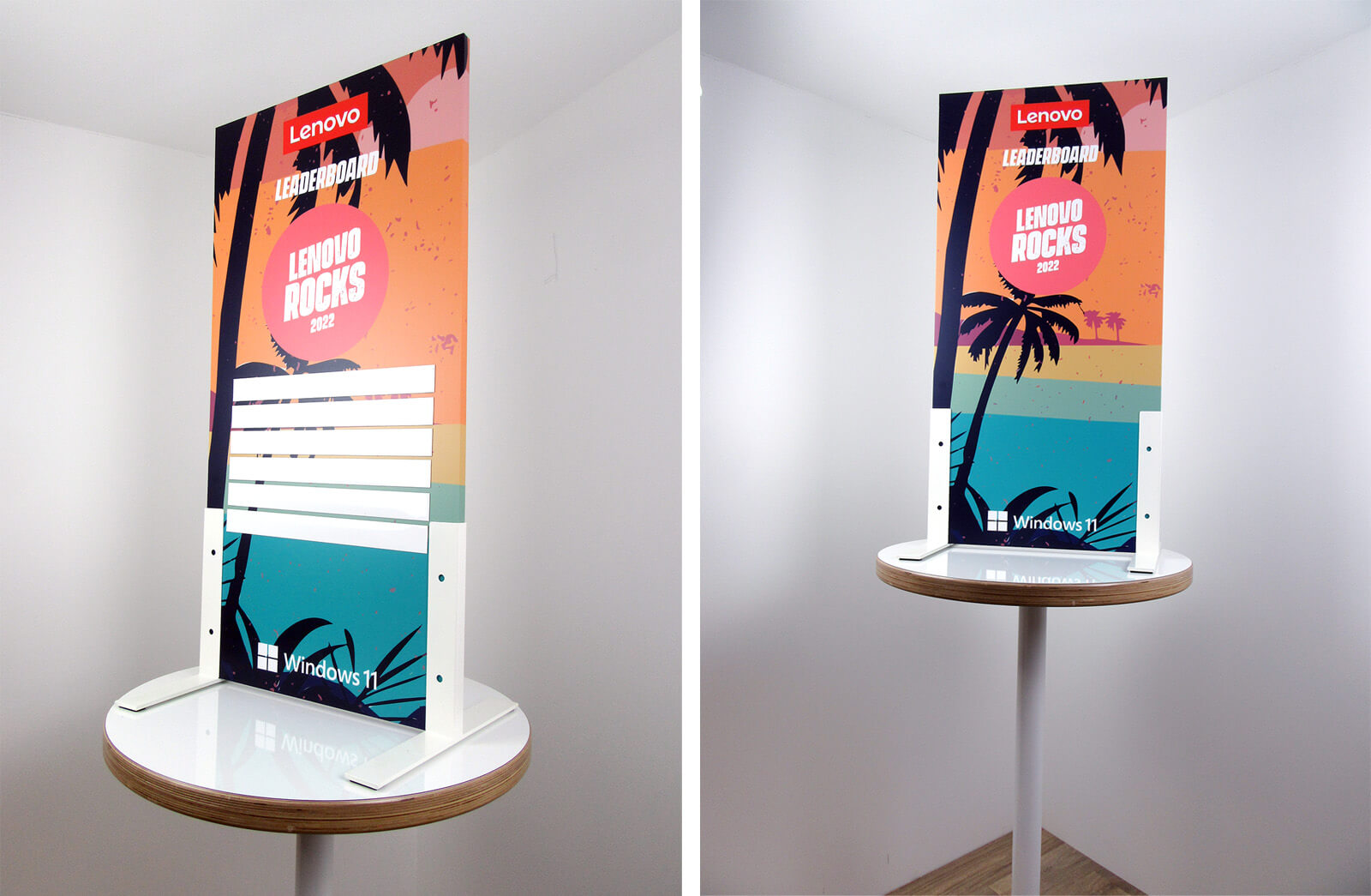 Printed Tabletop Leaderboard