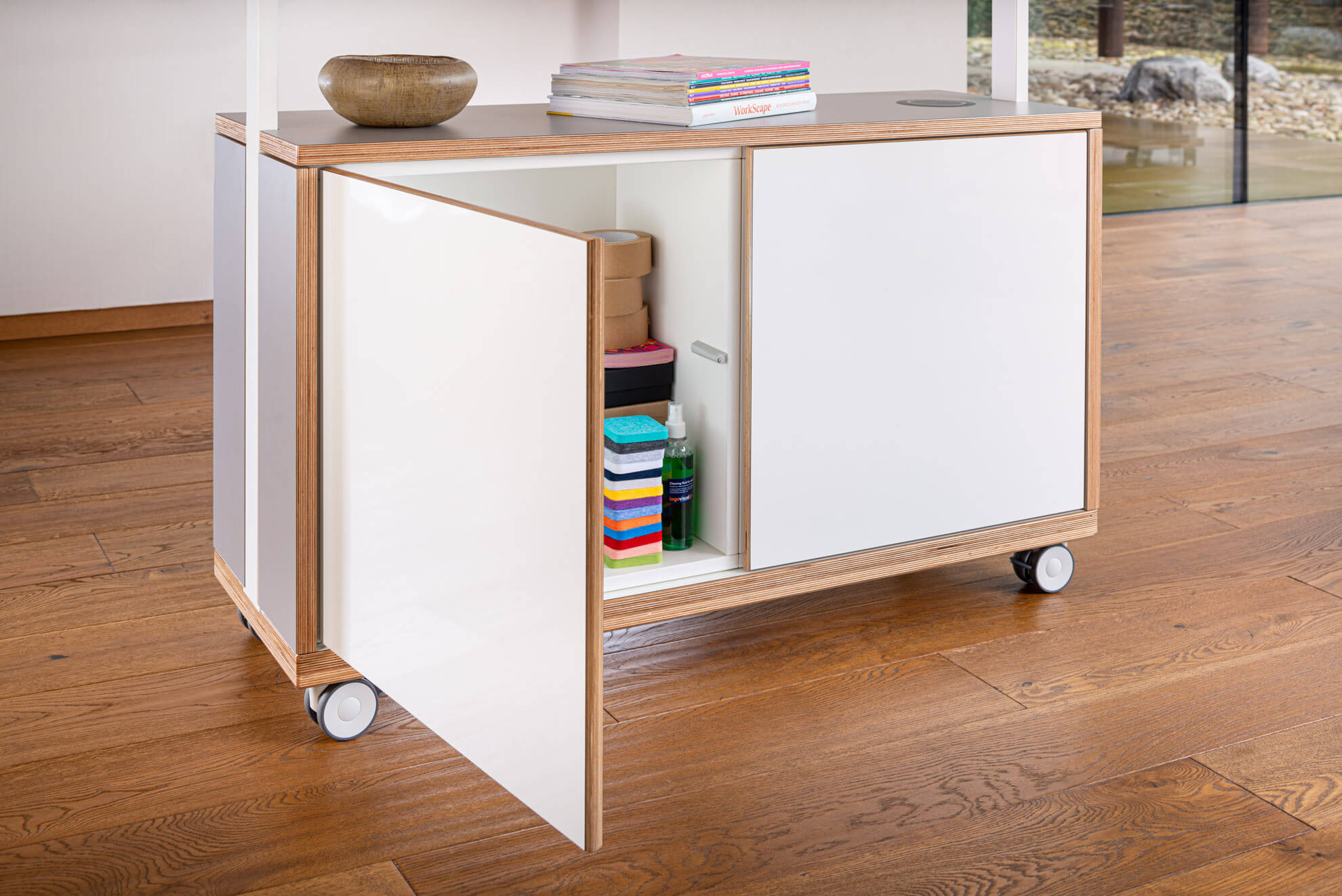 ThinkingWall Acoustic Cupboard Combi with double cupboards